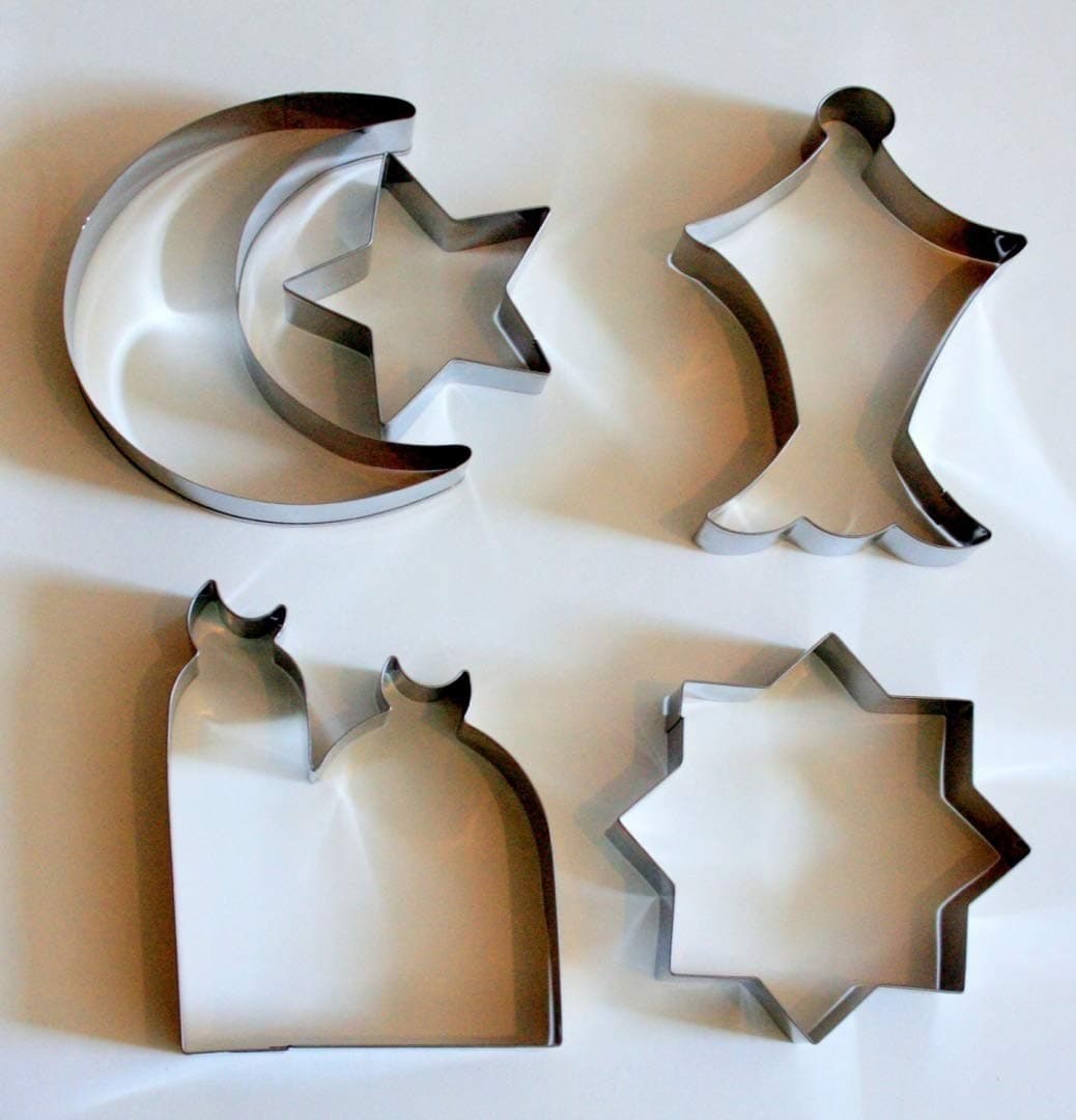Islamic Eid & Ramadan Cookie Cutter Set - 5 Stainless Steel Cutters