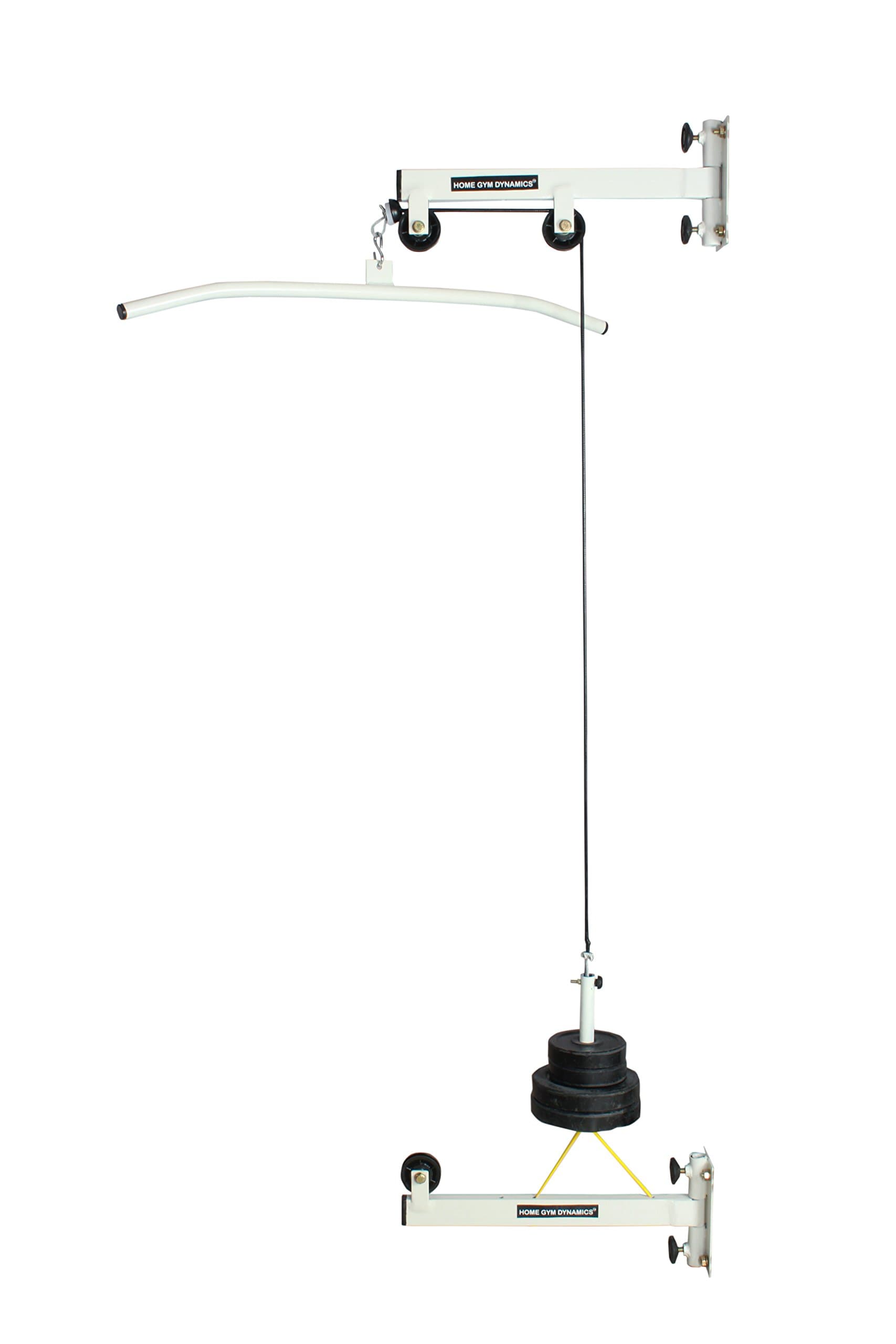 Magic Home Gym TOP Bottom Steel Folding LAT Bottom Pulley with Anti Swing Cable (Multicolour)