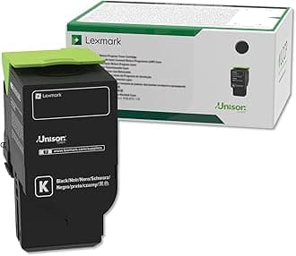 Lexmark 78C10K0 Return Program Cartridge Toner, Standard, Black