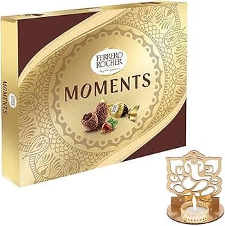 Astonished Retail Rocher moments chocolate Hamper | Premium Diwali Chocolate Hamper | Diwali Chooclate Gift With Ganeshjee Candle Stand Hamper | 788