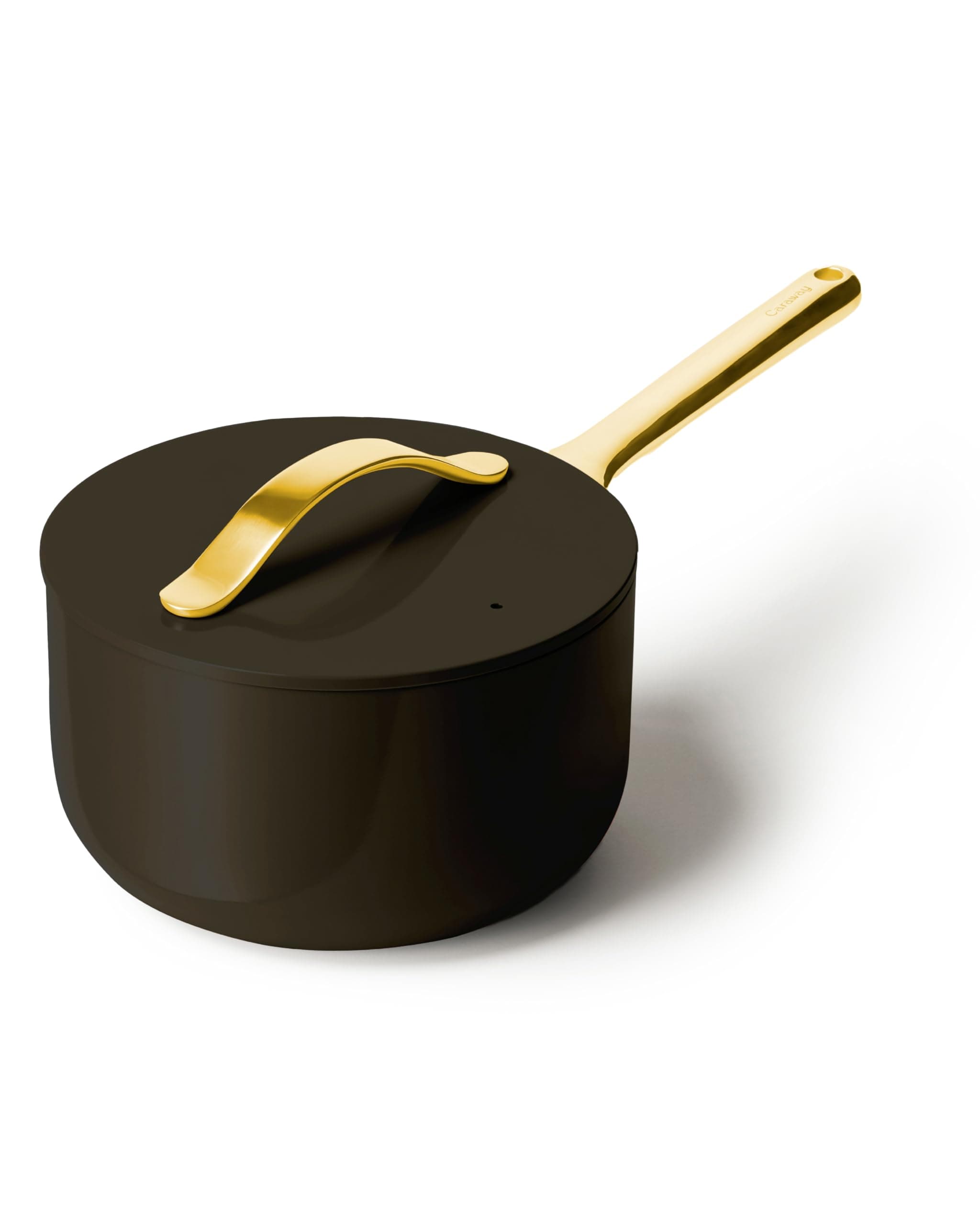 - Nonstick Ceramic Sauce Pan with Lid (3 qt) - Non Toxic, PTFE & PFOA Free - Oven Safe & Compatible with All Stovetops (Gas, Electric & Induction) - Black