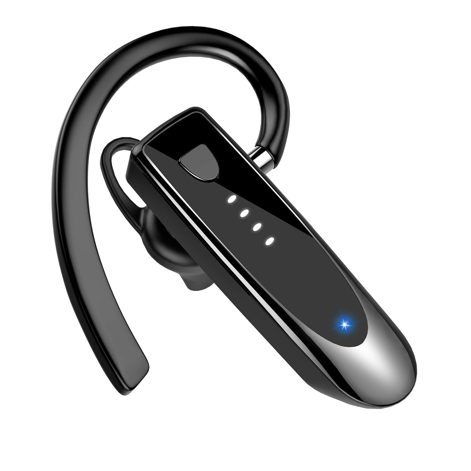 Bluetooth Earpiece, Wireless Handsfree with Noise Cancelling Mic, 20Hrs Call Time Bluetooth 5.4 Headset, 180 Hrs Standby Time Headset for Business/Trucker/Driver