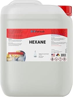 DIYChemicals Hexane –- High Purity Laboratory Grade Industrial Nonpolar Solvent for Cements, Ink, Botanical Plant Extraction - Made in USA - 55 Gallon Drum