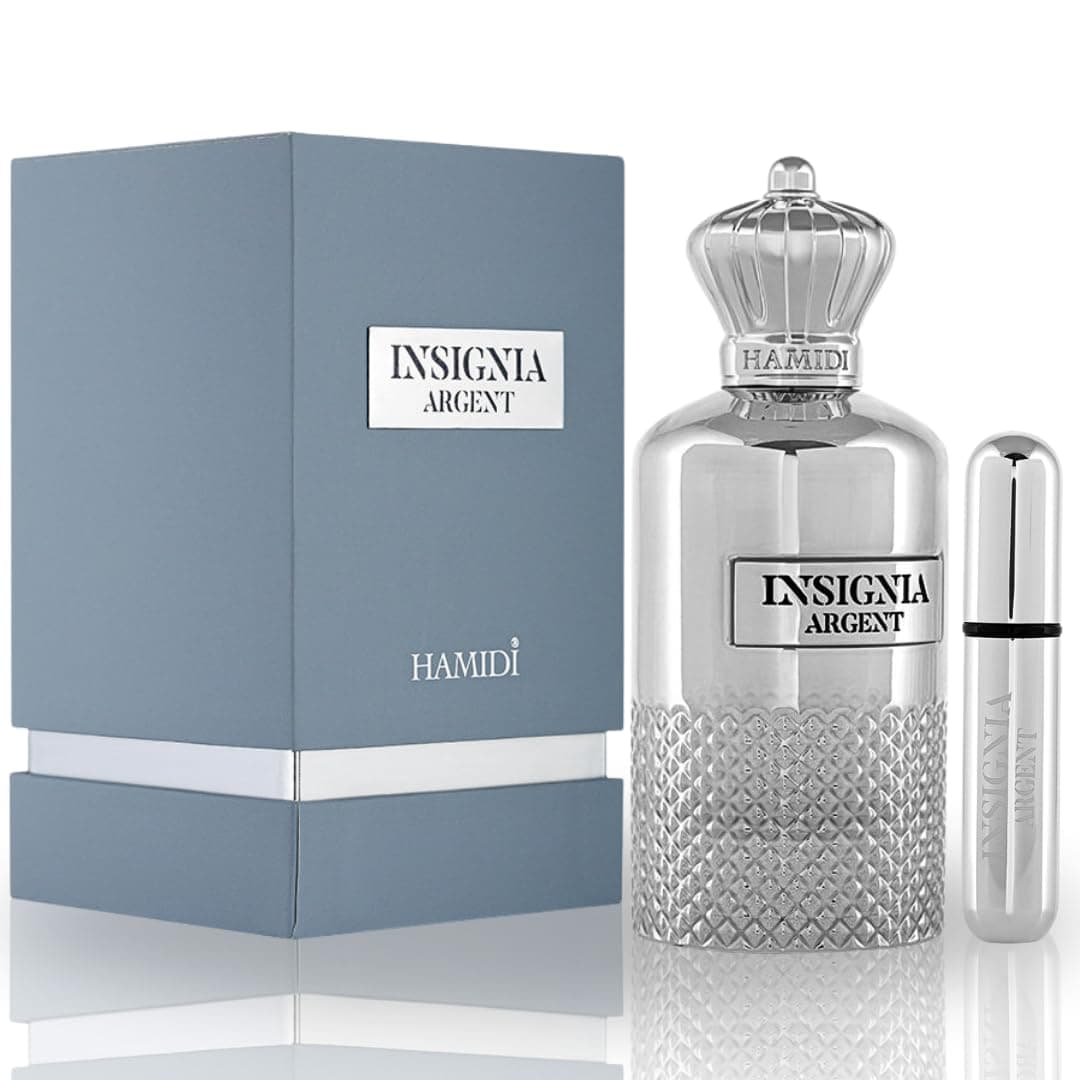 INSIGNIA ARGENT Eau De Parfum Spray 105ML (3.5 OZ) - Long Lasting Perfume for Women & Men, Captivating & Harmonious Blend, Unisex Perfume