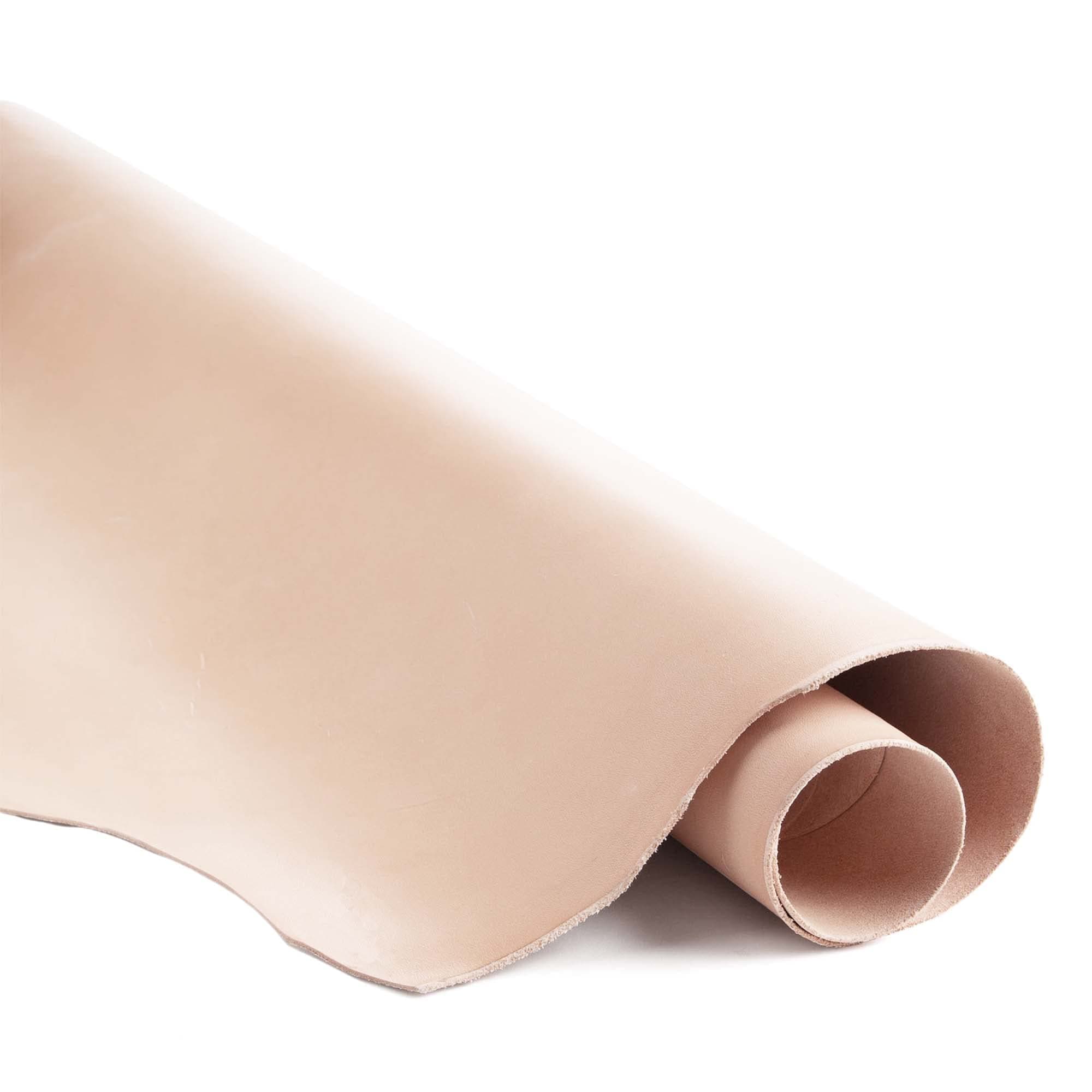 ELW 2-3 oz (1-1.4mm) Thickness Weight 24"x24" Vegetable Tanned Leather Cowhide Grade AB Full Grain Leather for Tooling, Carving, Engraving, Molding, Embossing, Stamping, & Dyeing