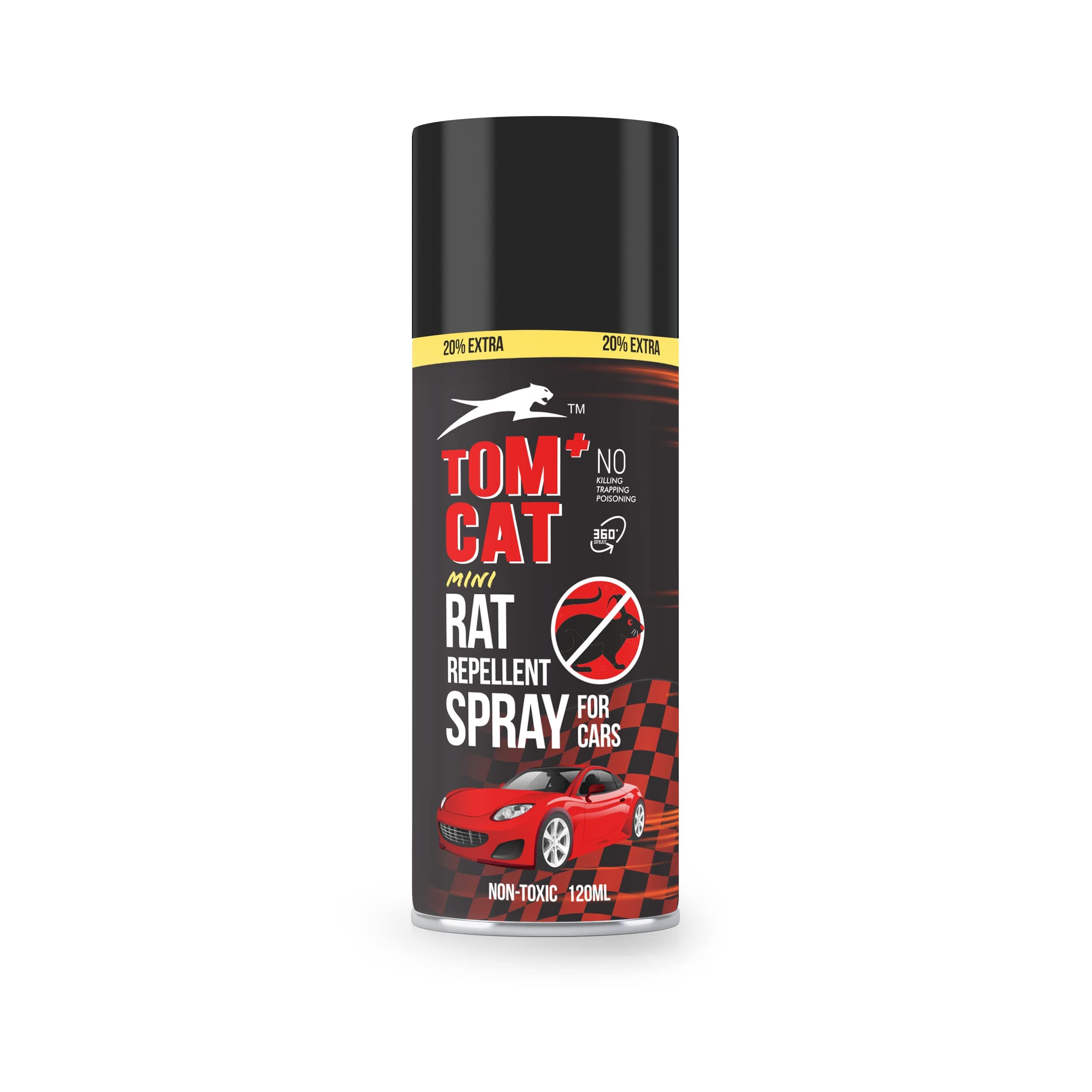 Shadow Securitronics Car Engine Rodent Repellent Spray - Highly Effective, Leak-Free Formula - Protect Your Vehicle from Rodent Damage - 100ml + 20ml Extra.