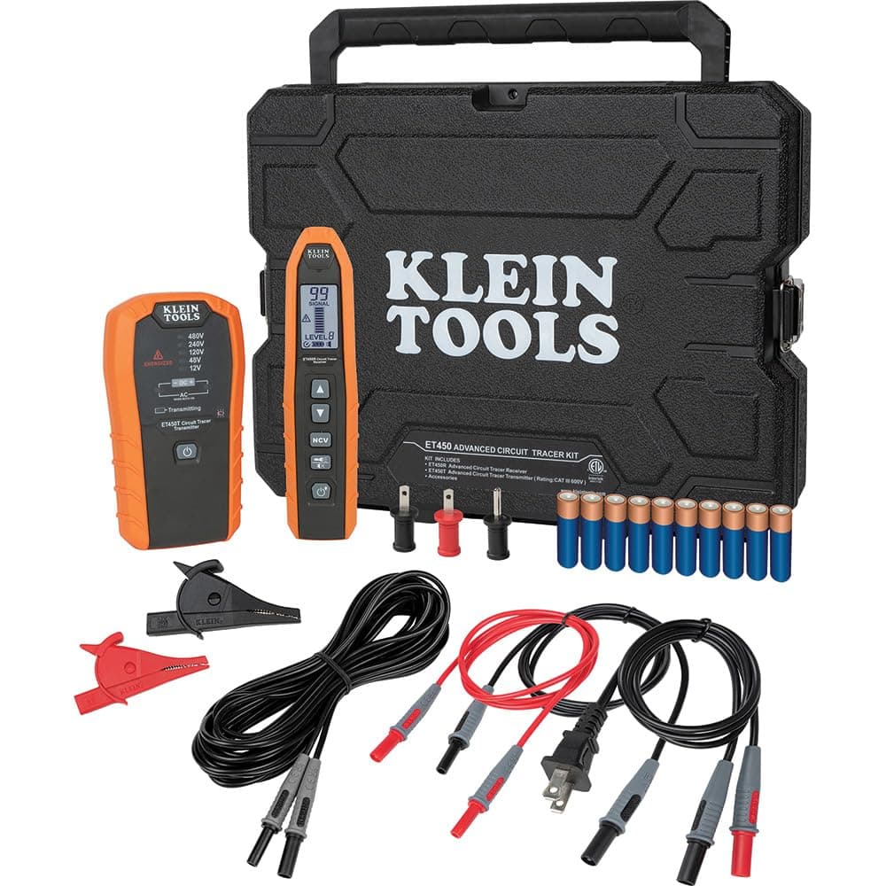 Klein Tools Advanced Circuit Breaker Finder and Wire Tracer Kit for Energized and Non-Energized Breakers, Fuses, and Wires ET450