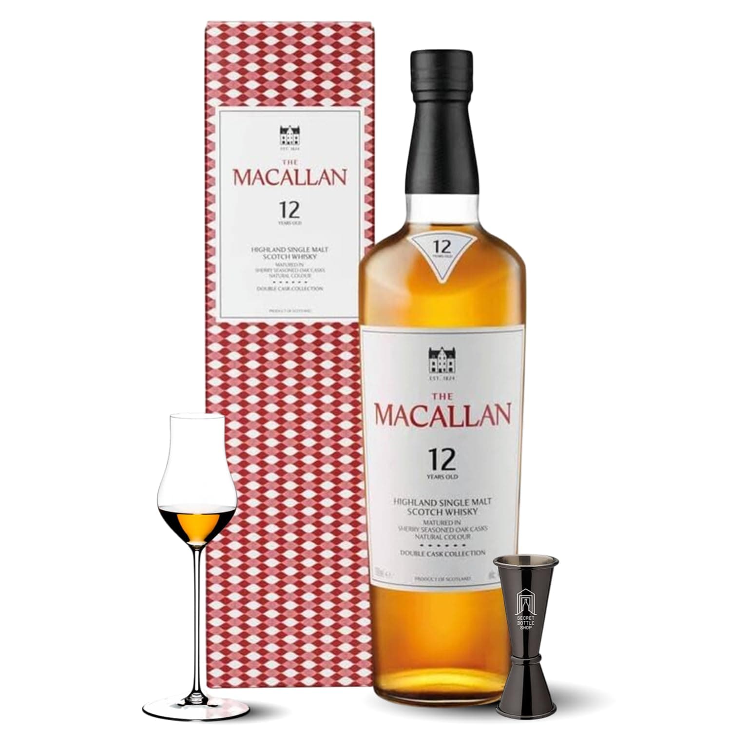 Macallan 12 Year Old Double Cask Whisky 70cl - With Macallan Whisky Glass