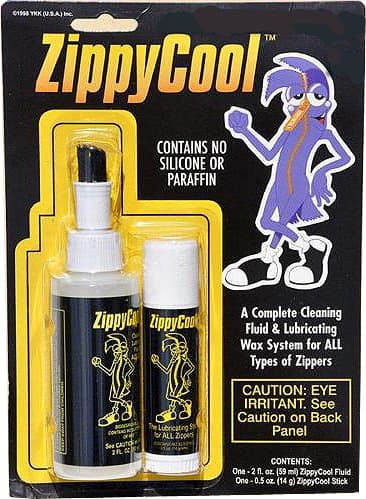 Zippy Cool ~ Cleaning Fluid & Lubricating Stick, The Complete Zipper Care System
