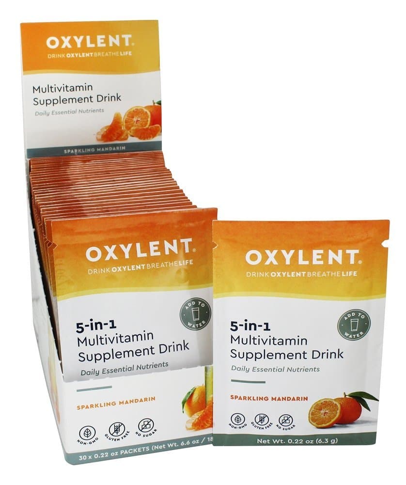 Oxylent - Multivitamin Drink Sparkling Mandarin - 30 Packet(s)