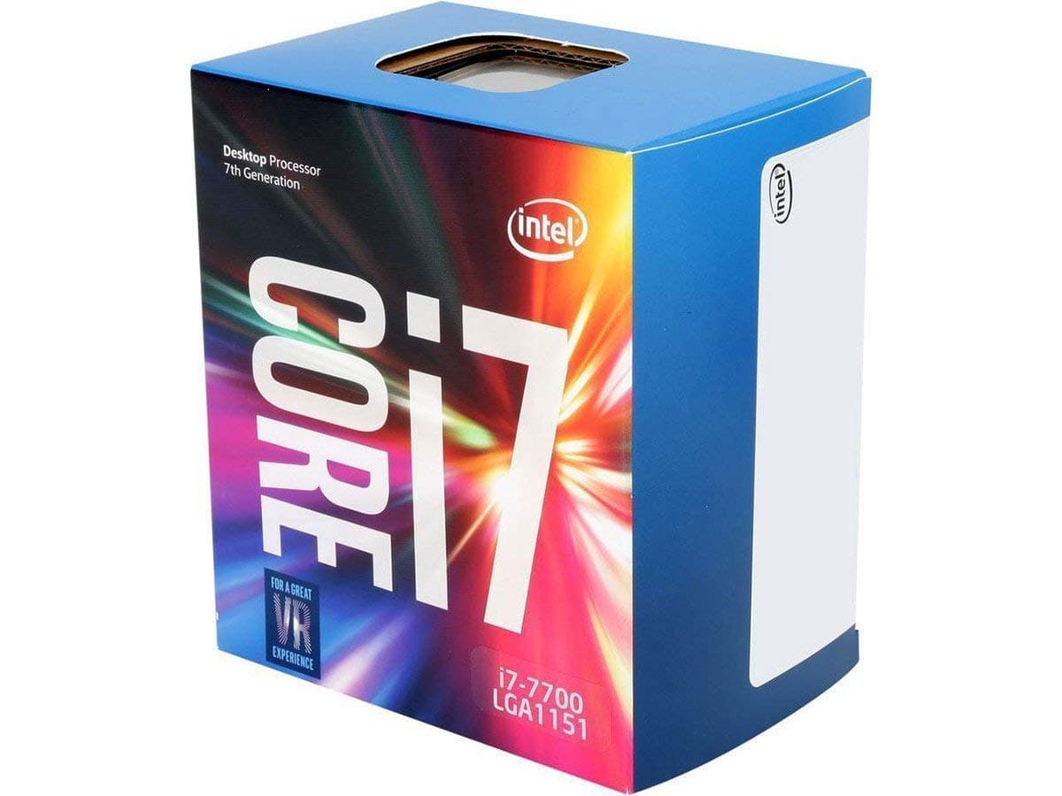 Intel Core i7-7700 Retail - (1151/Quad Core/3.60GHz/8MB/Kabylake/65W/Graphics) - BX80677I77700 (Renewed)