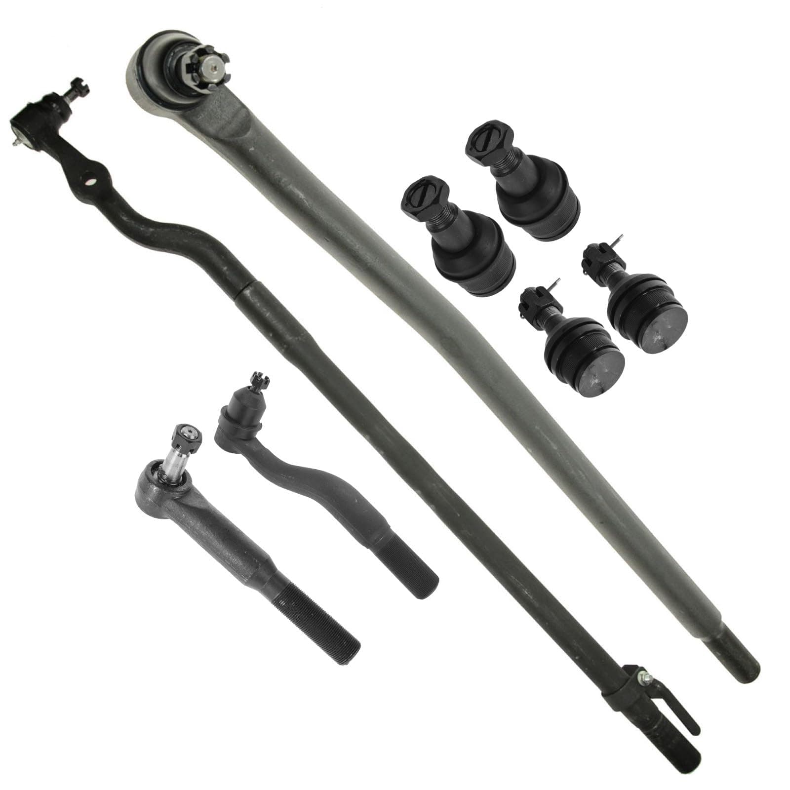 TRQ Front Steering & Suspension Kit Ball Joint Tie Rod Compatible with 2000-2005 Ford Excursion 1999-2004 F-250 Super Duty F-350 Super Duty
