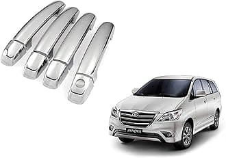 DD Custom Door Chrome Handle Cover Set of 4 for Toyota Innova (2012-2015)