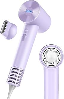 Hair Dryer, Negative Ionic Hair Dryer, High-Speed Blow Dryer with 110, 000 RPM Brushless Motor, Fast Drying Lightweight Travel Hairdryer, Low Noise Home Hair Dryers with Smooth Nozzle