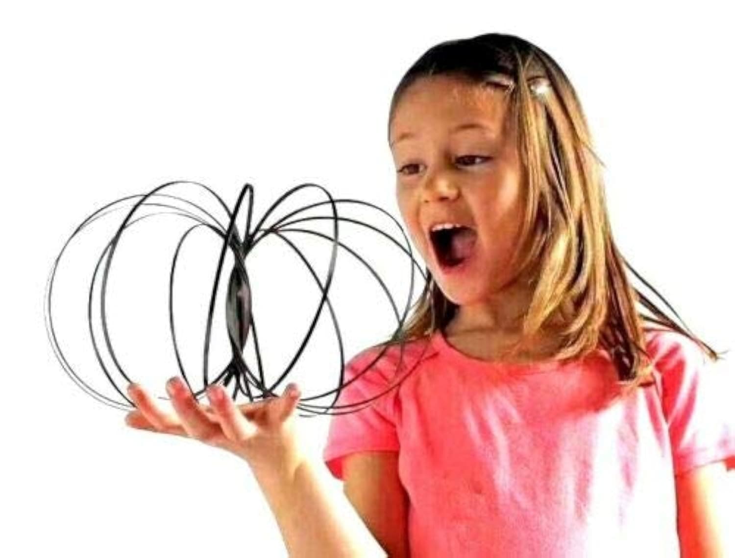 ASPIRE UK Flow Ring – 3D Kinetic Spring Toy for Stress Relief – Magic Metal Sculpture Arm Spinner Ring for Adults & Kids – Interactive Sensory Fidget Toy