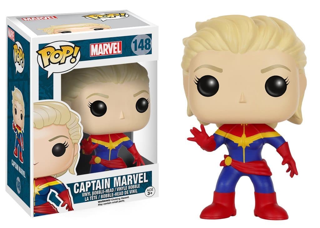Funko POP Marvel: Unmasked Captain Marvel Vinyl Figure