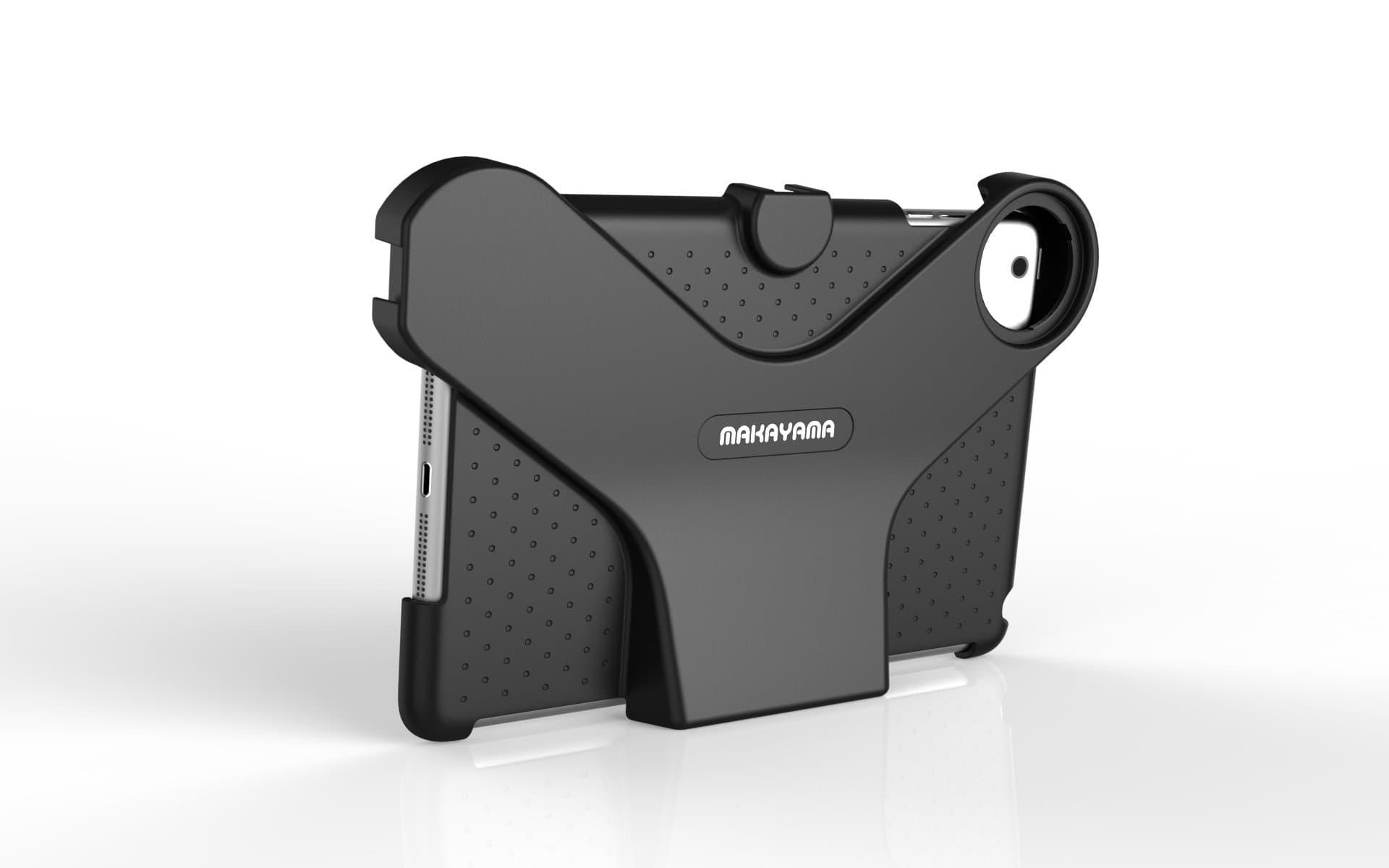 Memories iPad Mini Case - Mounts ipad mini on a tripod - Add zoom lens, mics, and more! - Hard cover protects back