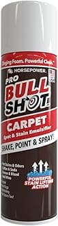 Bull Shot Carpet Spot & Stain Remover, AS SEEN ON TV, Made In USA, Just Point & Spray, Stain-Lifting Foam-Action, Pet Stains & Odors, Coffee, Soda, Wine, Grease, New & Old Stains & More