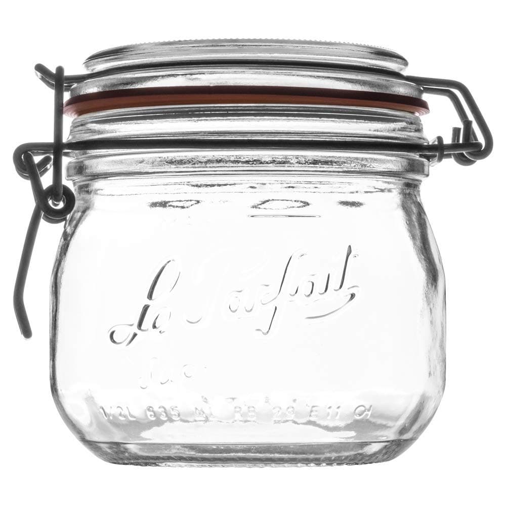 12 x 1/2 Litre (500ml) LE PARFAIT Preserving/Storage Jars with Rubber Seal