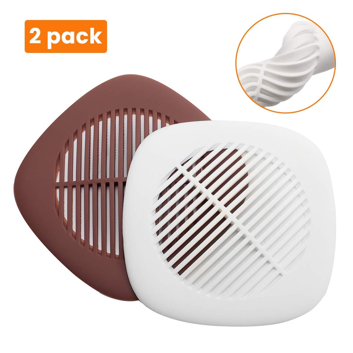 [ADVANCED VERSION]Drain protector,KEEBO 2 pcs Advanced Drain Protector,Advanced silicone upgrade,Has very strong grip performance for shower room,Kitchen, bathroom, sink, balcony, garden drain etc
