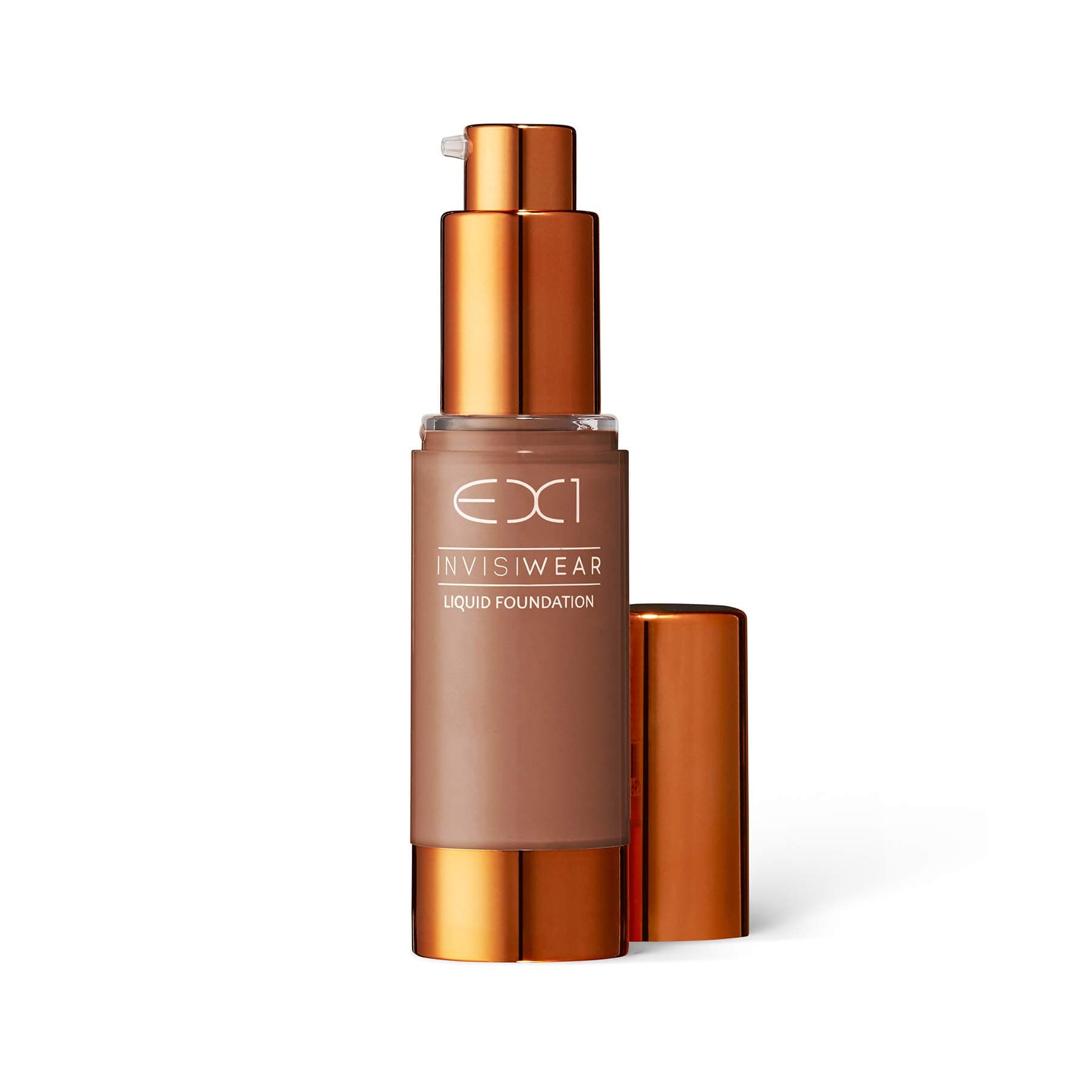 EX1 Cosmetics Invisiwear Liquid Full Coverage Foundation Makeup Shade 15.0 - Vegan, Oil and Fragrance Free, Dermatologically and Clinically Tested