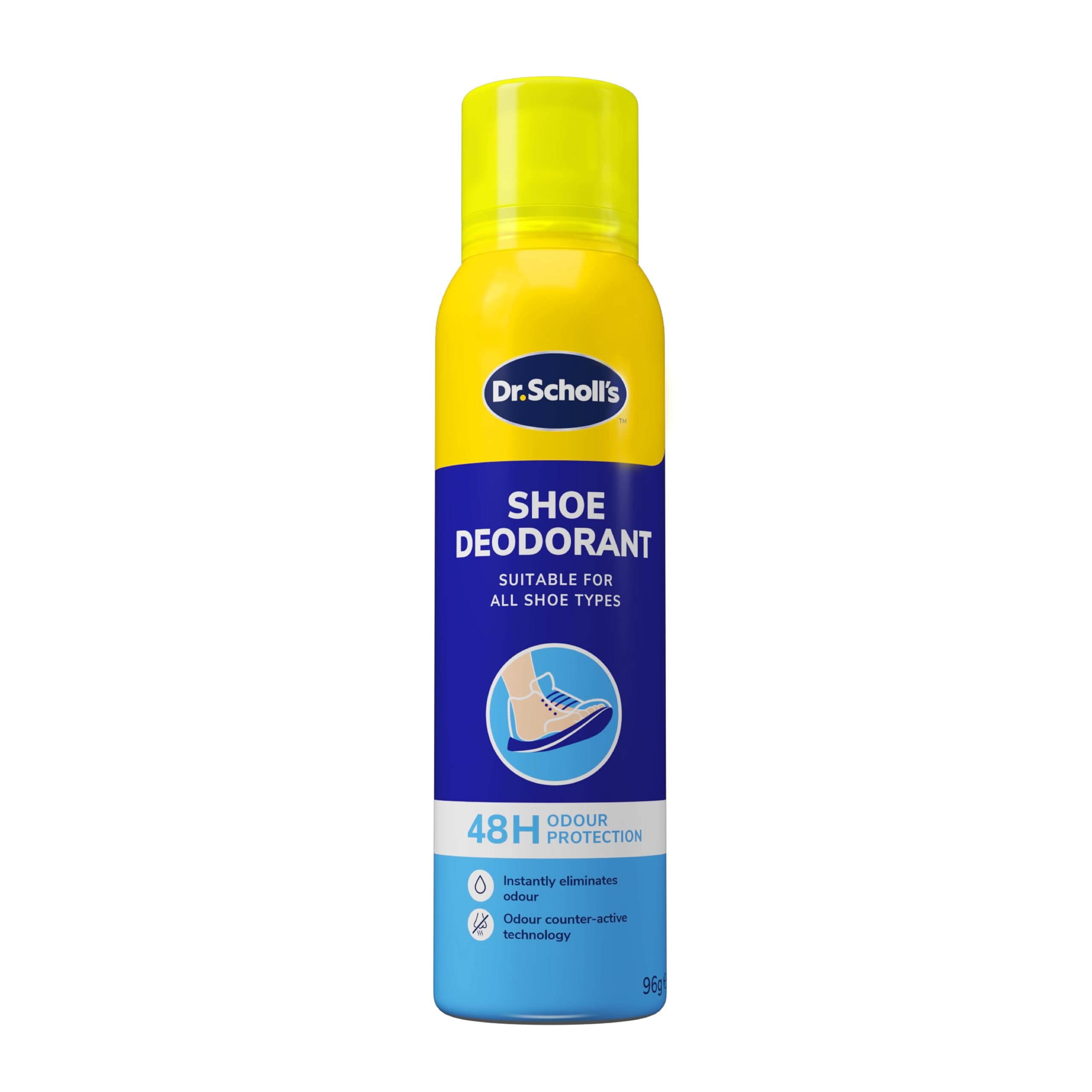Dr. Scholl’s Fresh Step Anti Odour Shoe Spray, Eliminates Odor For Up To 48 Hours. Fresh Scent, Quick Drying, Suitable For All Shoe Types, Running Trainers, Sports, & More, 150ml, Pack of 1