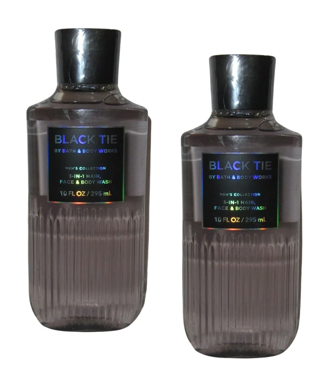 Bath & Body Works and For Men 3-in-1 Hair, Face Wash - Value Pack lot of 2 - Full Size (Black Tie)