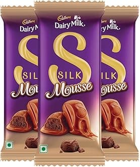 Cadbury Dairy Milk Silk Mousse Chocolate Bars, 110 g (Pack of 3)