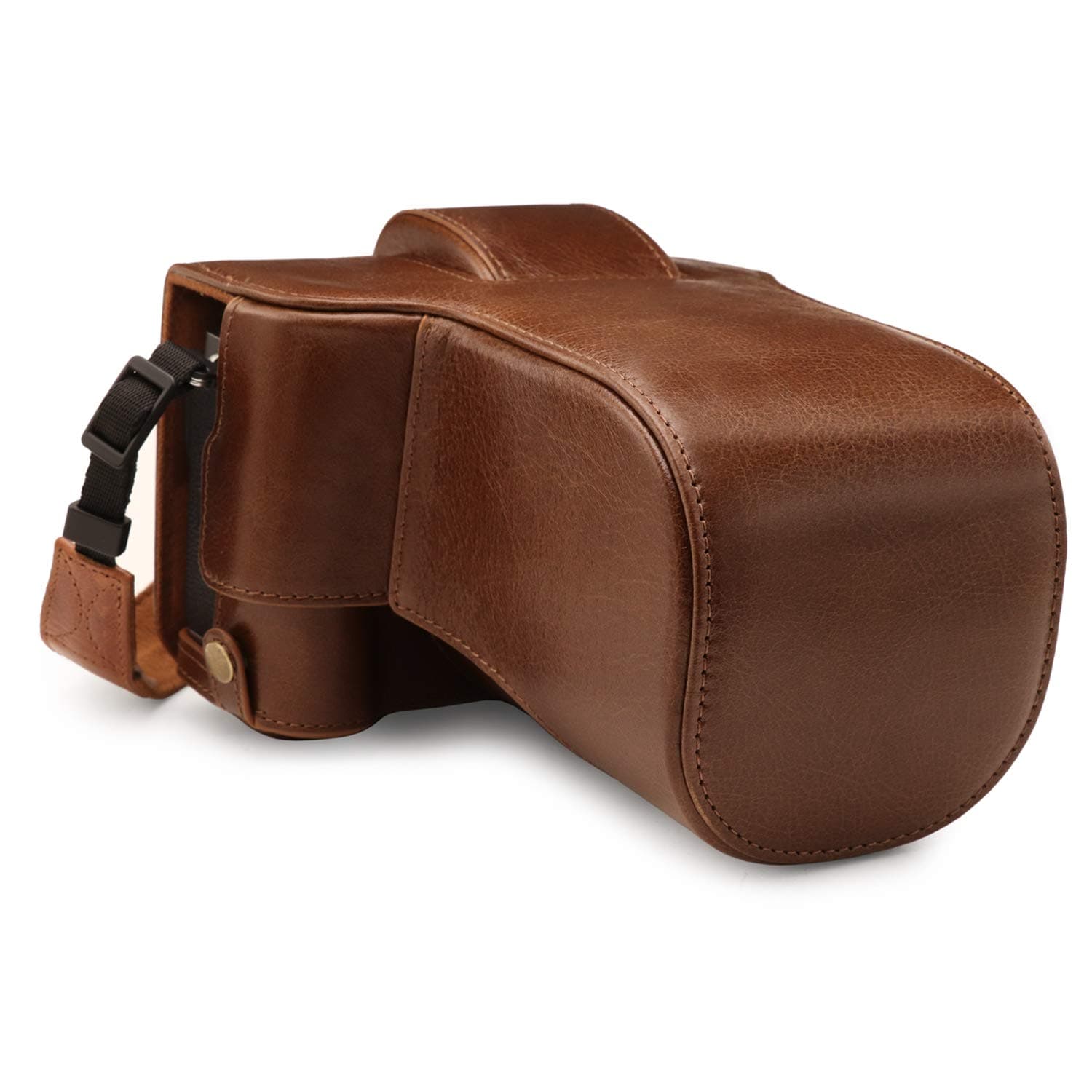MegaGear Ever Ready Genuine Leather Camera Case compatible with Fujifilm X-T4 (XF16-80mm)