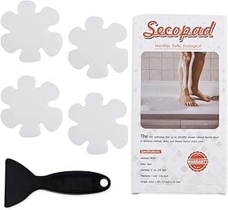 Original Bathtub Stickers Non-Slip, Safety Shower Treads Adhesive Appliques with Premium Scraper