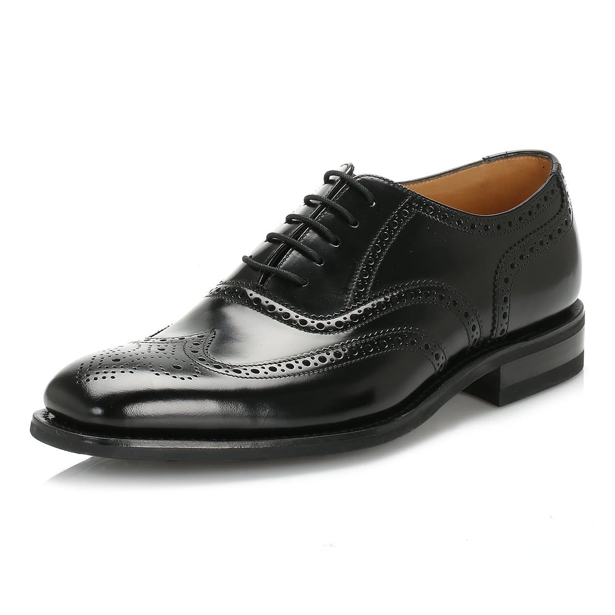 Loake262B Mens Black Leather Brogues