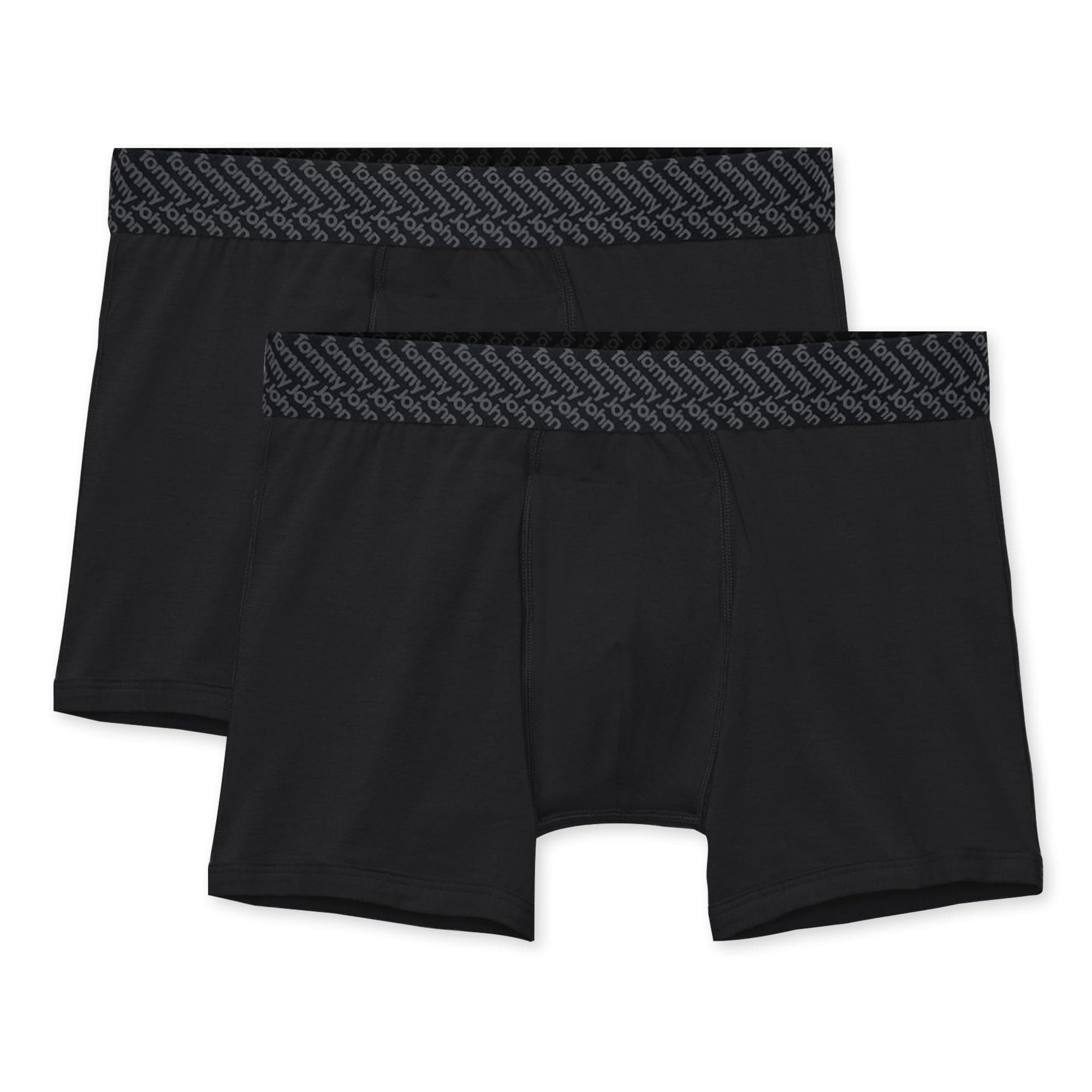 Tommy John Men’s Trunk 4” Underwear - Cotton Basics Boxers with Supportive Contour Pouch -Naturally Breathable Stretch Fabric