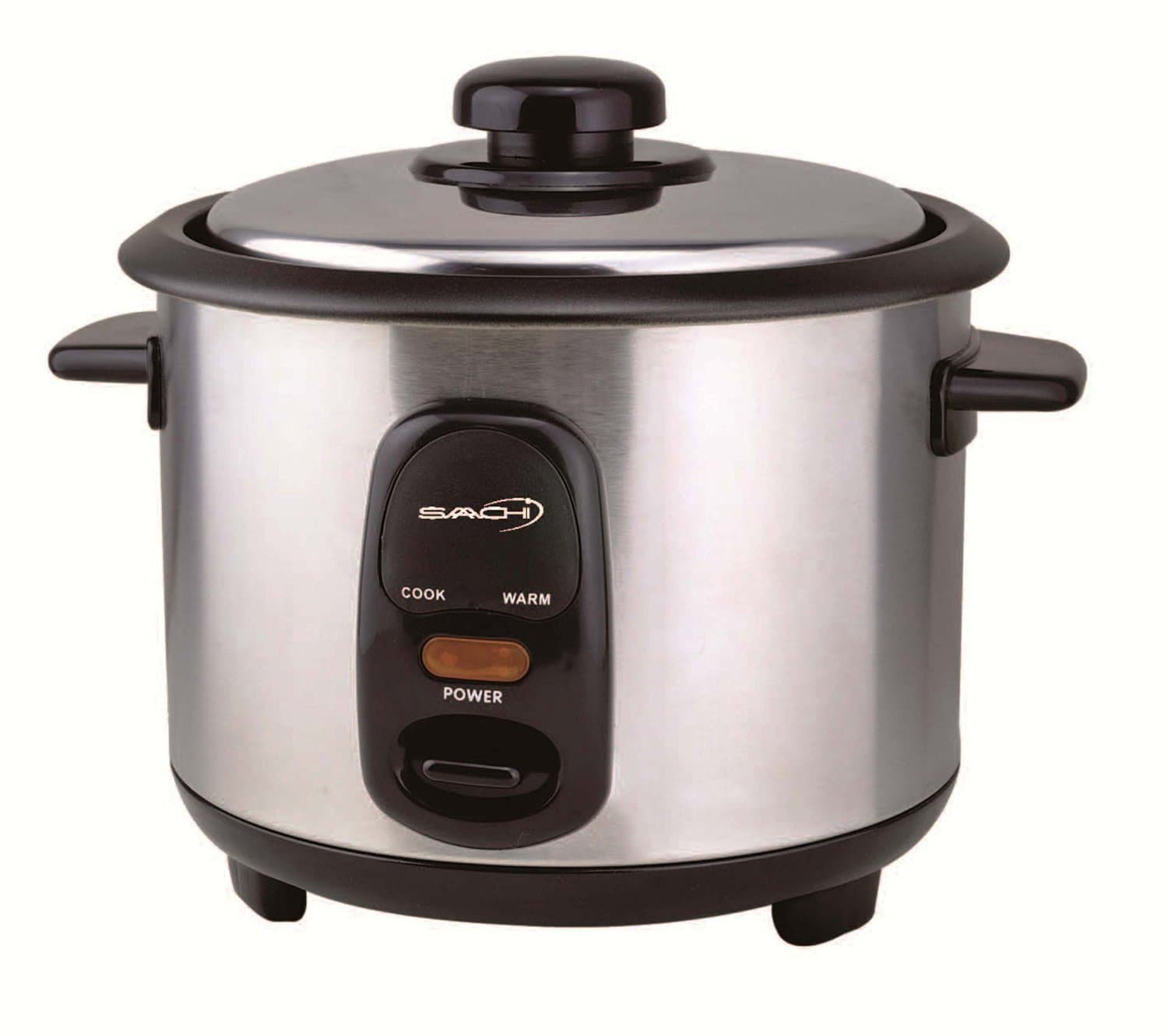 Saachi RC60 Rice Cooker Steamer, Silver