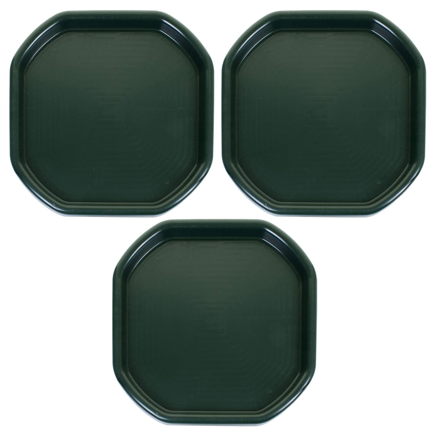 Small 70CM X70CM Durable Plastic Tuff Tray – Ideal for Mixing Cement, Sand, Plaster or Use in Messy Crafts, DIY Projects, and Outdoor Activities. (3, Dark Green)