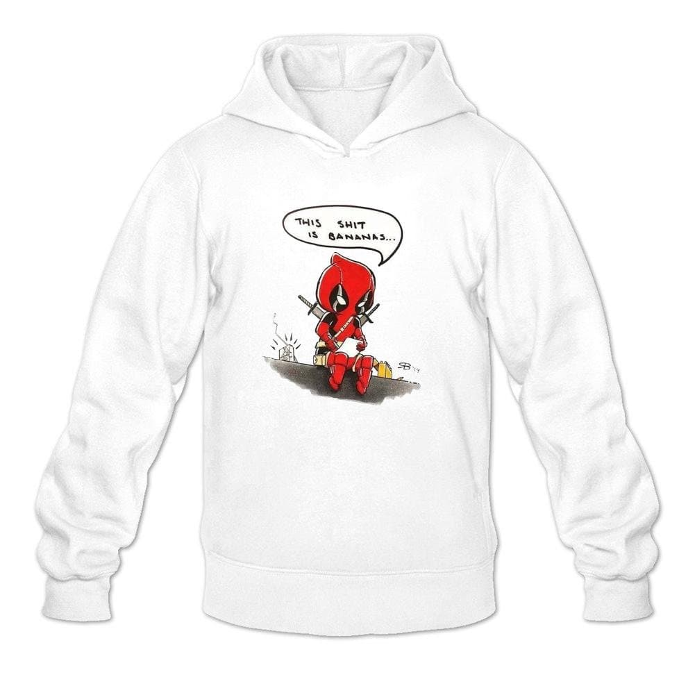Men's Deadpool This Shit Hoodies White XXL