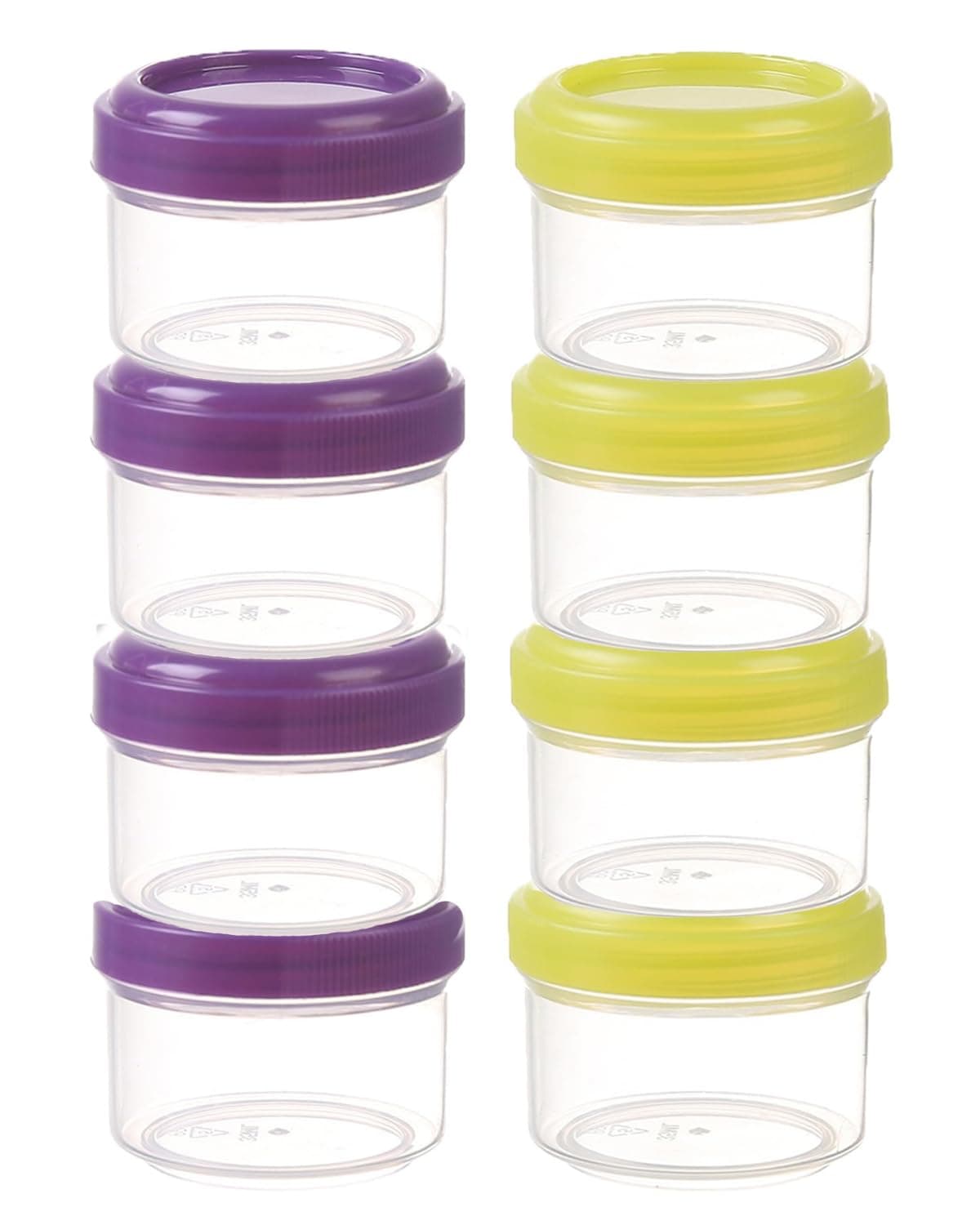 Tbczvx 8 Pcs Small Pots with Lids, Compact Portable and Reusable snack pots, Used for Storing Seasoning Dipping Jar with A Lid, Suitable for/Snacks/Condiments/Milk Powder/Sauce/snack containers