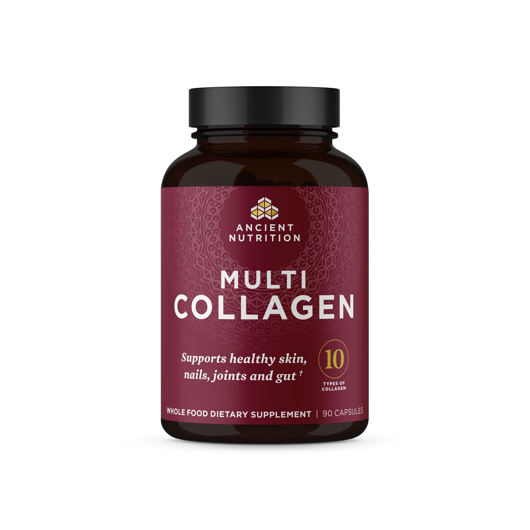 Collagen Peptides Pills, Hydrolyzed Multi Collagen Supplement, Types I, II, II, V & X, Supports Healthy Skin and Nails, Gut Health and Joints, 90 Capsules