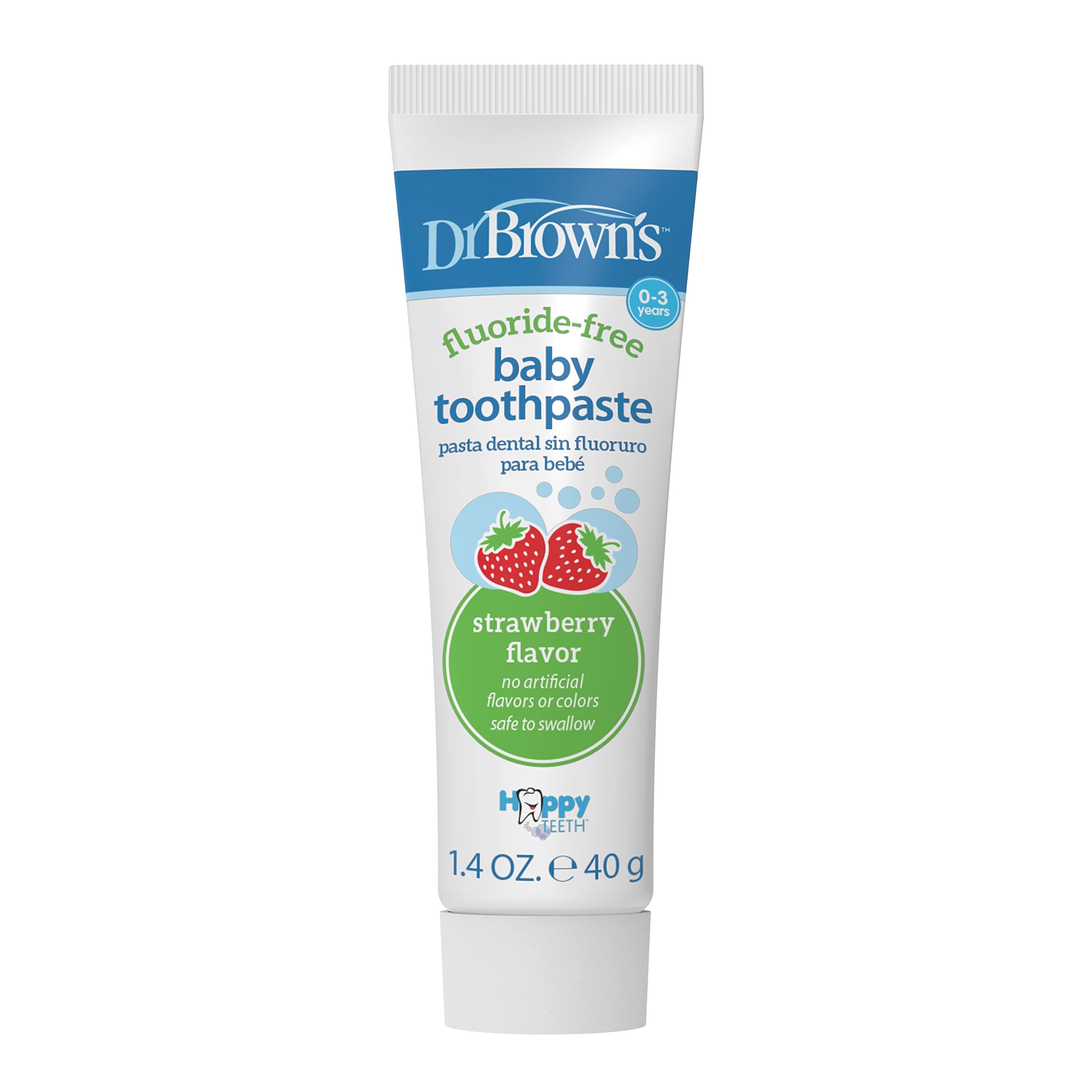 Dr. Brown's Baby Toothpaste, Strawberry Flavor, 40g
