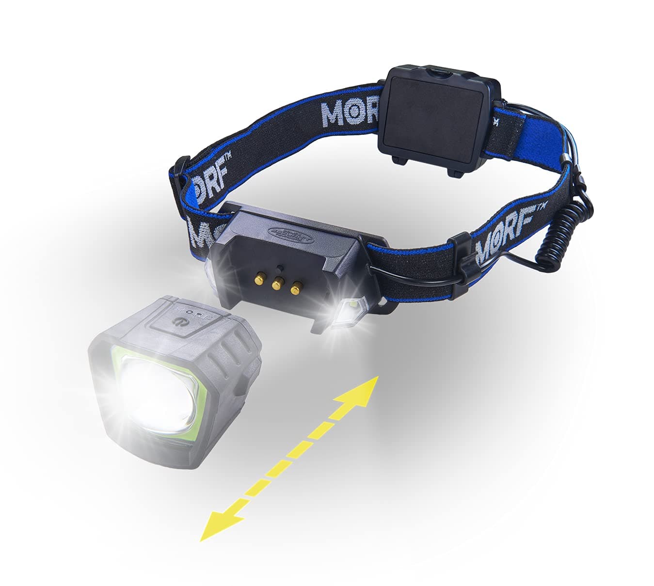 Flashlights - MORF Removable R230 3 in 1 Headlamp Magnetic Flashlight - Perfect for Mechanics, Emergency Preparedness, Outdoor, Water Proof, Drop Proof