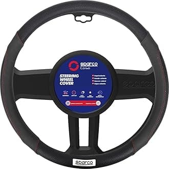 Sparco Universal Steering Wheel Cover, Spc1113Bk, Black