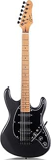 Electric Solid Body Guitar Modern-GST For Beginners (Ebony)