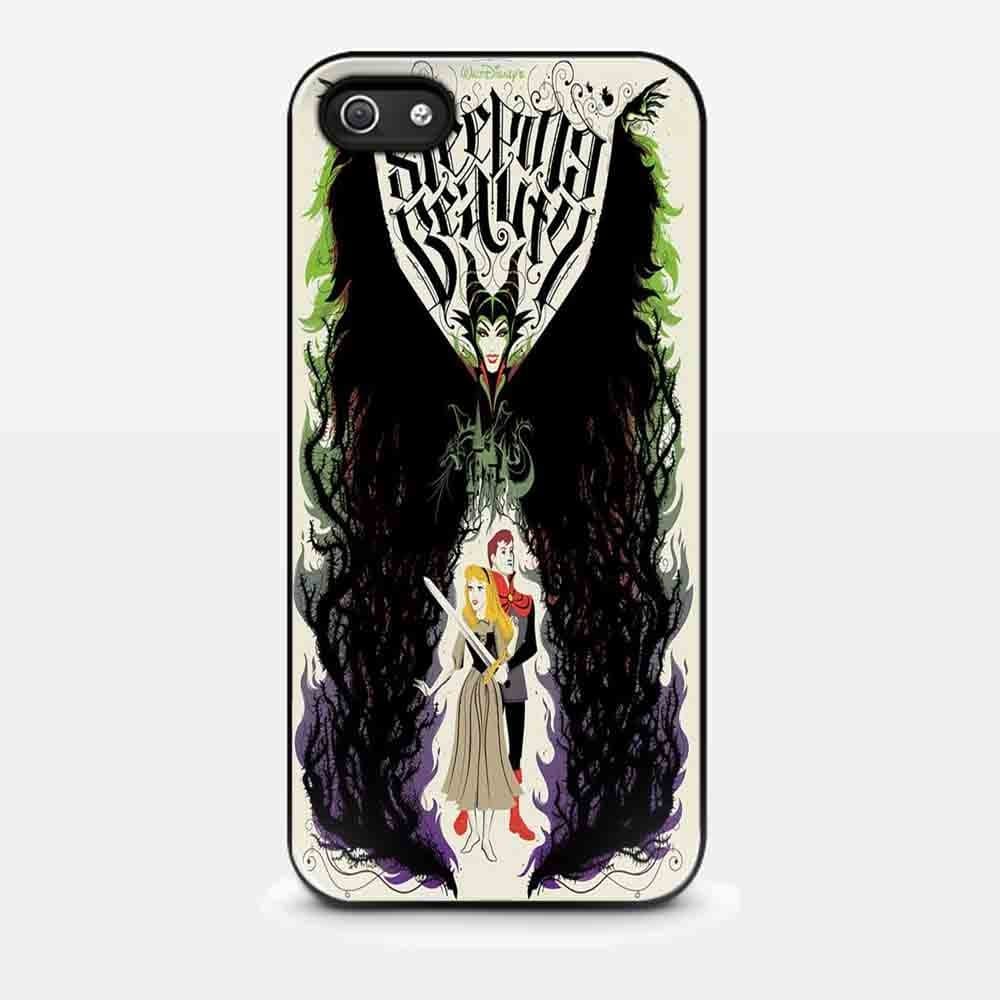maleficent sleeping beauty disney cover for iPhone 5/ 5s Black Case