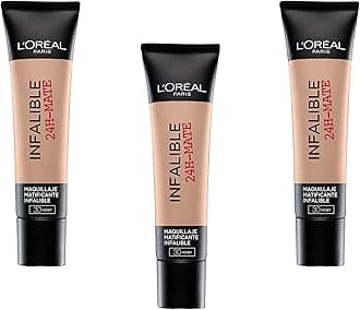 3 x L'Oreal Paris Infallible 24H Matte Foundation 35ml - 30 Honey/Miel