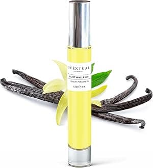 Luxury Perfume Oil, Ultra-Concentrated Women Roll-On Fragrance Oil, Long Lasting Rollerball Travel Mini Perfume, Vegan, Alcohol & Cruelty Free 10ml (Velvet Vanilla Noir)