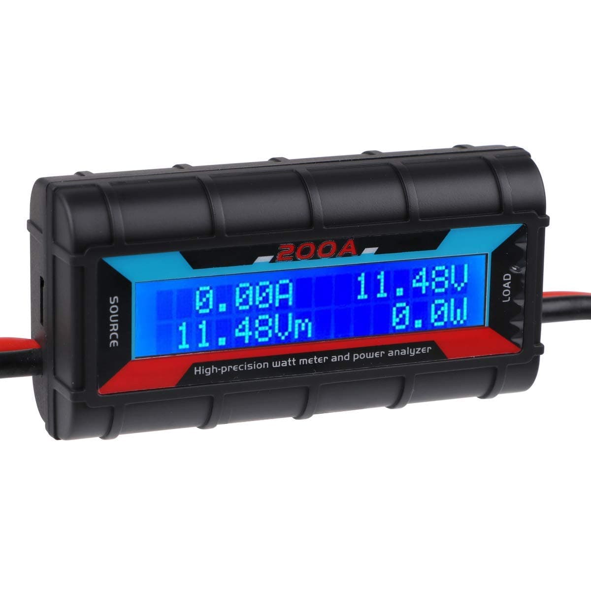 200A High Precision Power Analyzer Wattmeter Battery Performance Monitor with LCD Backlight for RC, Battery, Solar, Wind Power