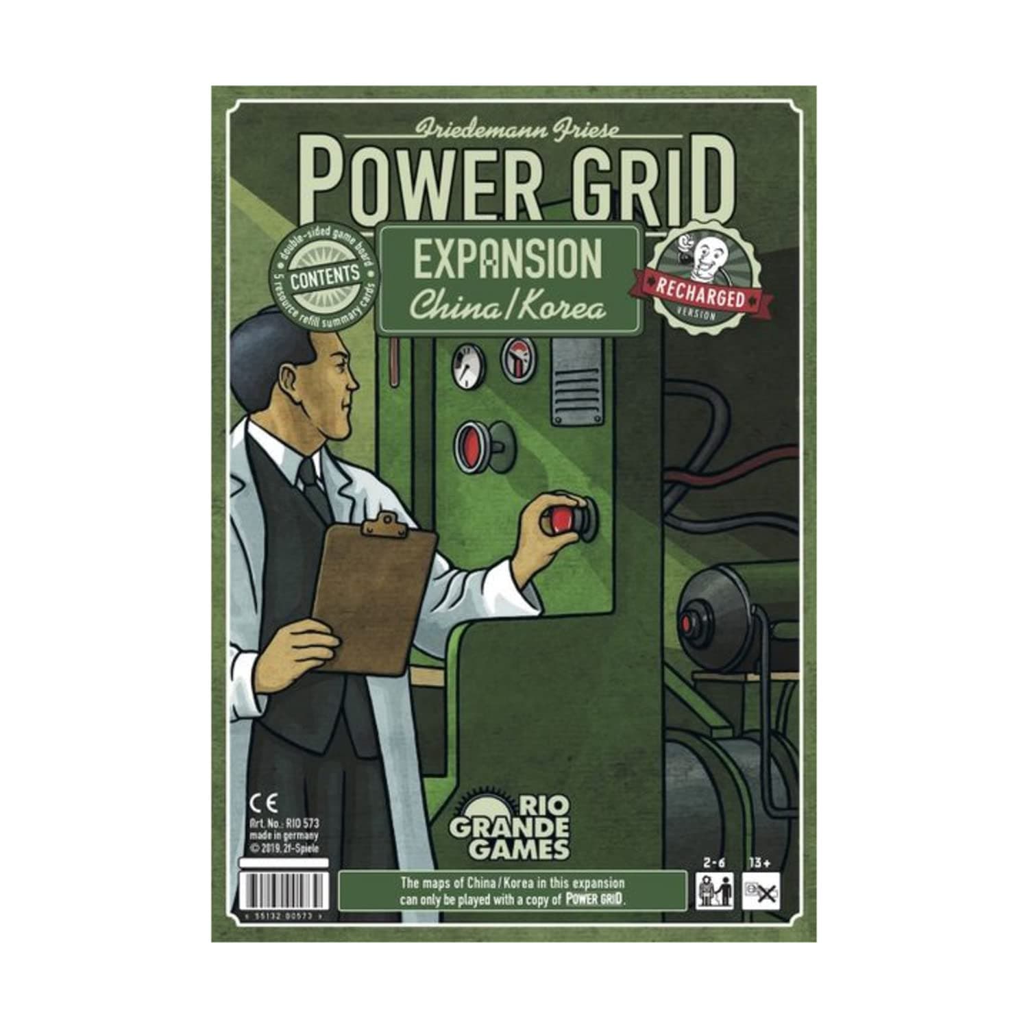 Power Grid China Korea Expansion Strategy Board Game