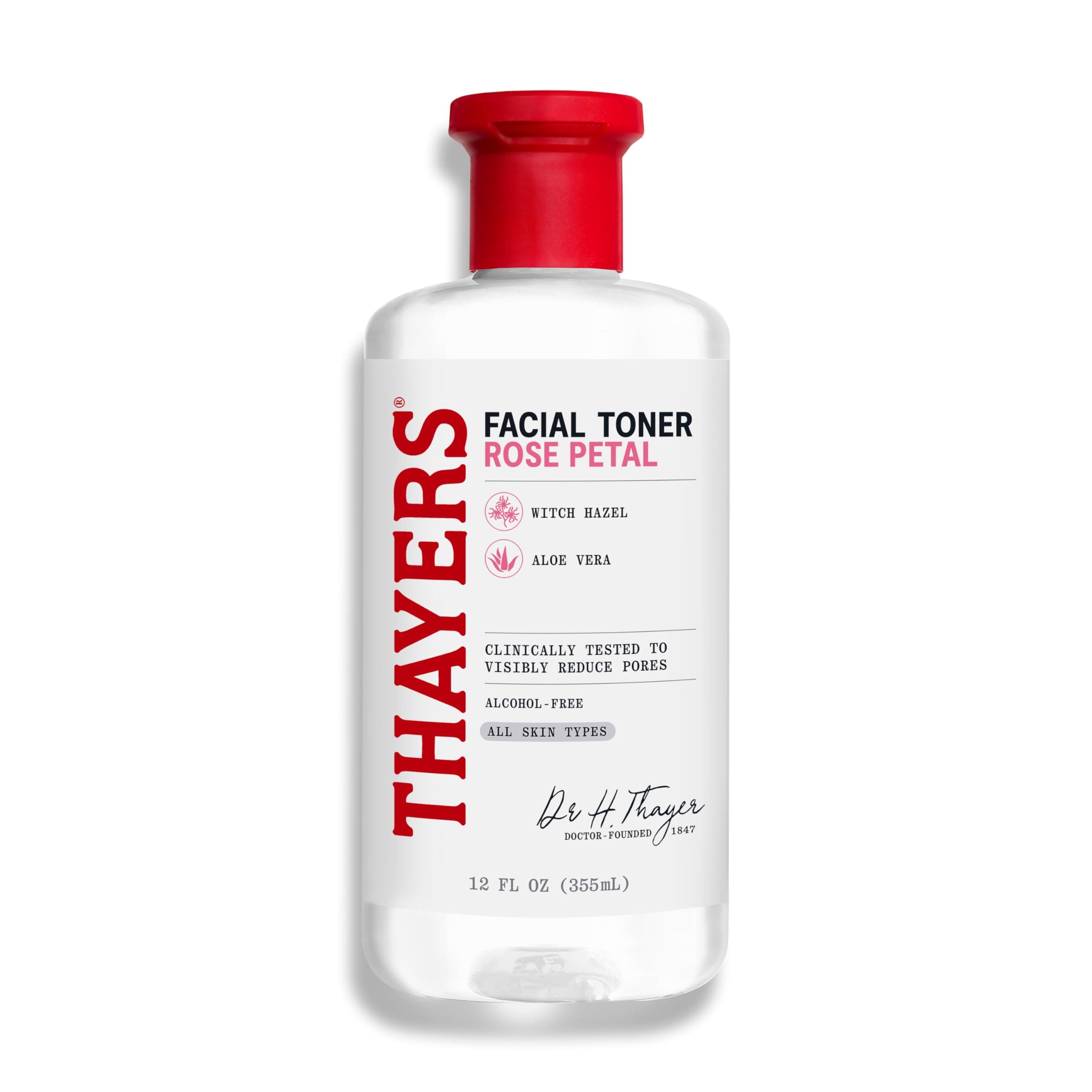 Thayer - Witch Hazel Toner-Rose Petal Alc.Fr, Pack of 12 Fl Oz Liquid/355ml