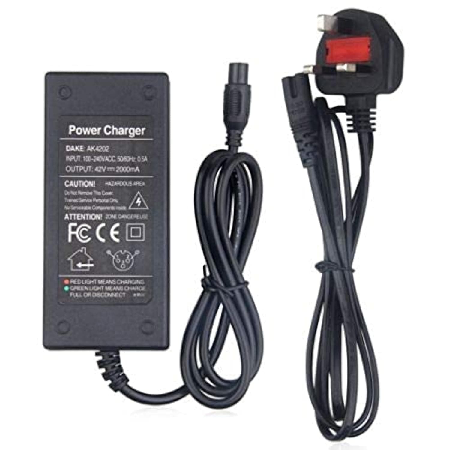 Power Charger Adapter For 2 Two Wheels Self Balancing Scooter Hoverboards Segway