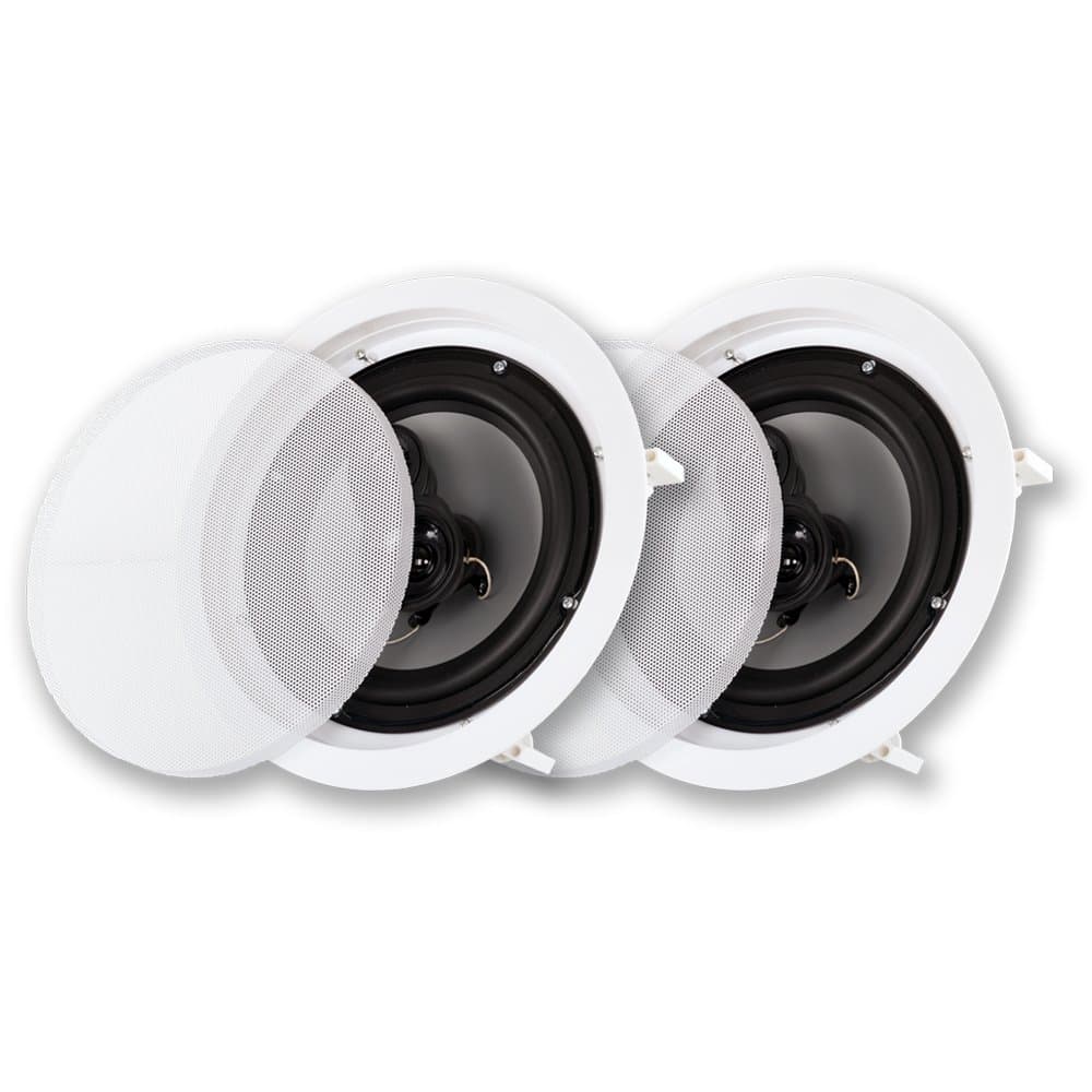CSic83 in Ceiling 8" Speaker Pair 3 Way Home Theater Speakers