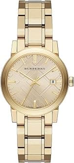 Swiss Rare Gold Date Dial 34mm Women Wrist Watch The City BU9134, Gold